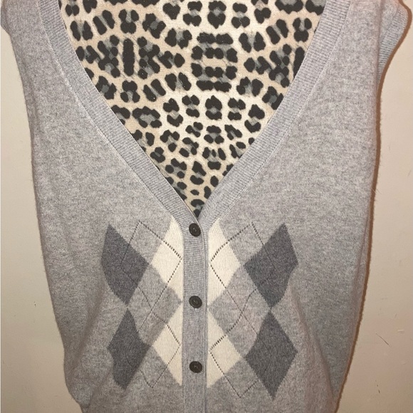 XL 100% Cashmere 2PLY V-Neck Charter Club Sweater Vest SO SOFT 24L 17 SHOULDERS - Picture 3 of 9